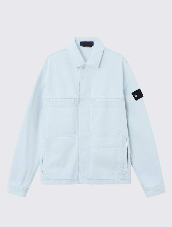 4100006 Indigo Denim-Ultra Bleached Coach Jacket
