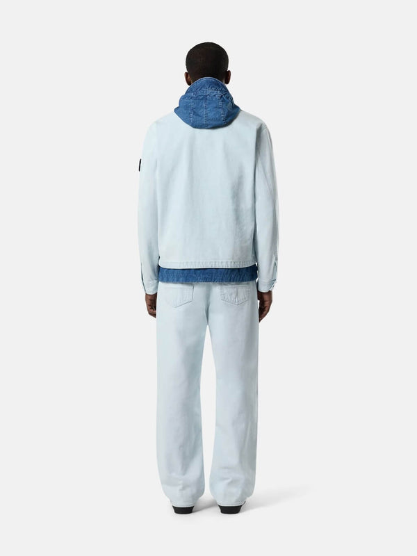 4100006 Indigo Denim-Ultra Bleached Coach Jacket