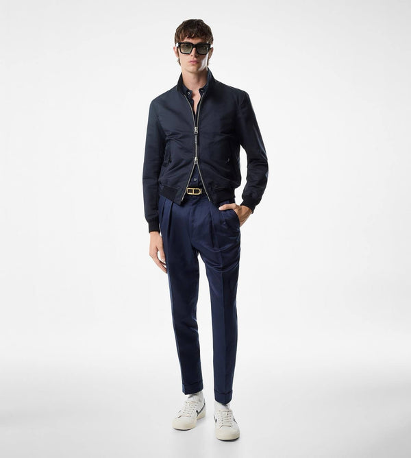 Cotton Silk Harrington