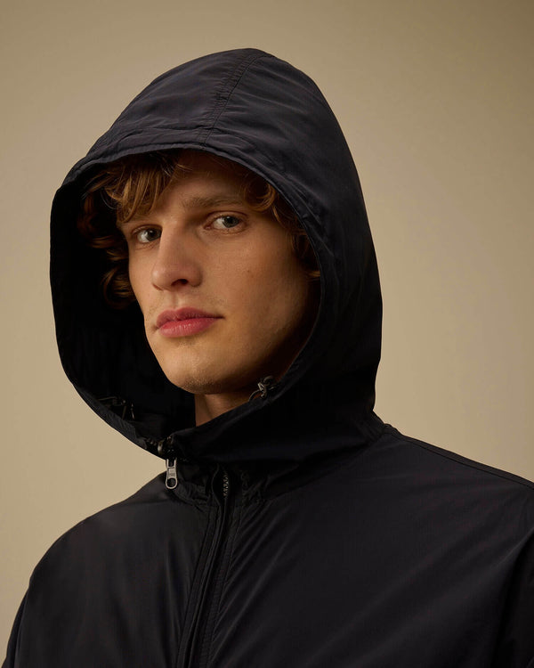 Reversible Mixed Hooded Sweater