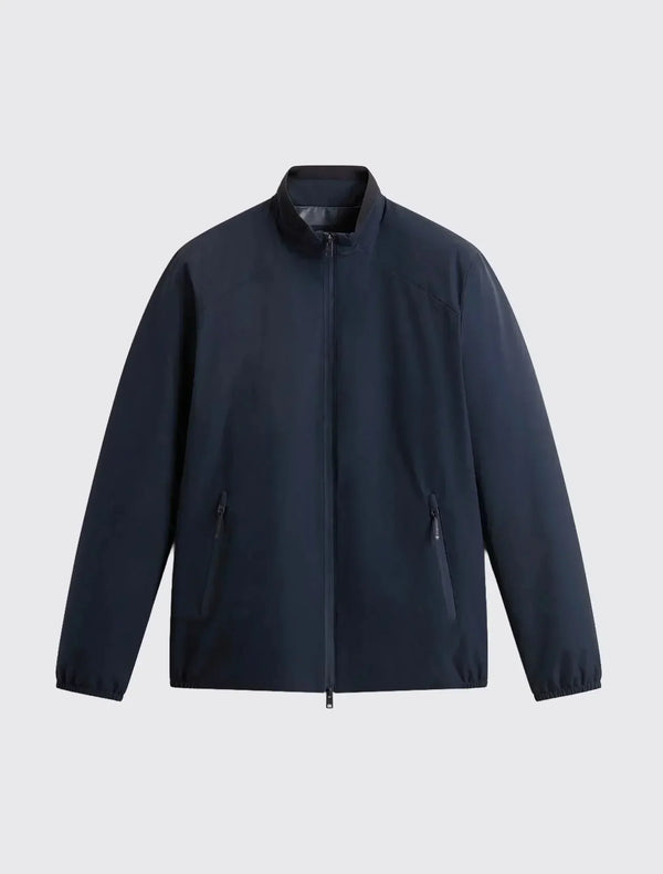 Padded Sailing Bomber Jacket in Two-Layered Fabric