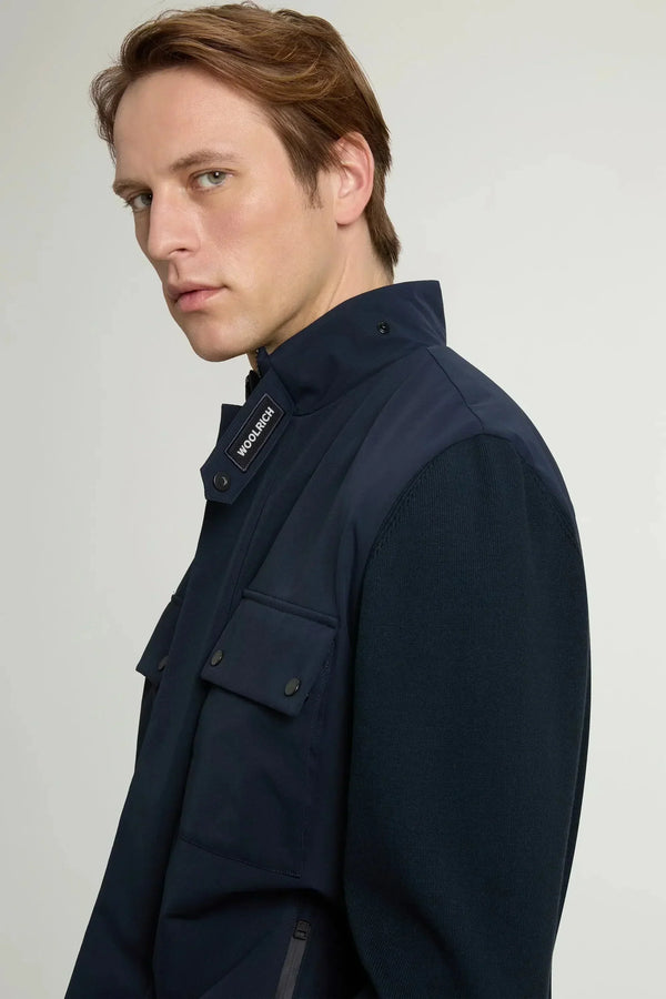 Hybrid Jacket in Two-Layered Fabric