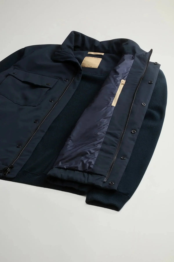 Hybrid Jacket in Two-Layered Fabric
