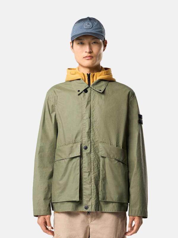4100054 Coach Jacket with Pigmented Wax Coating