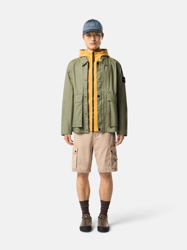 4100054 Coach Jacket with Pigmented Wax Coating