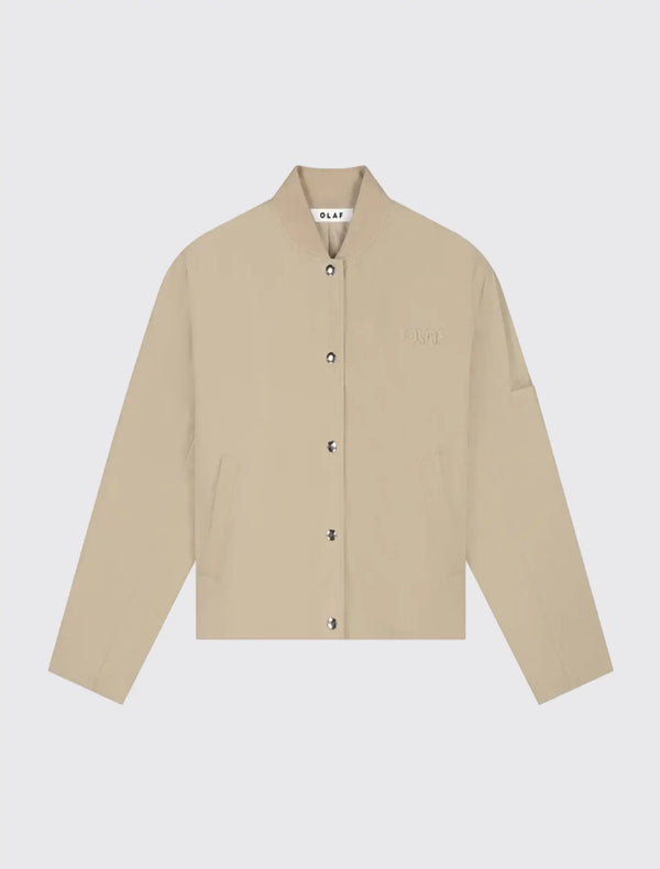 W Retro Logo Bomber Jacket