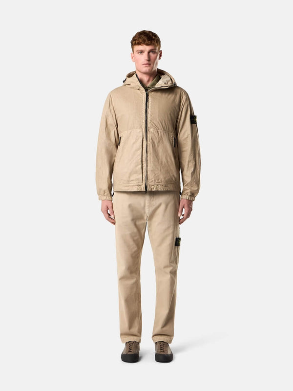 4100053 Hooded Jacket in Nylon Panama-TC