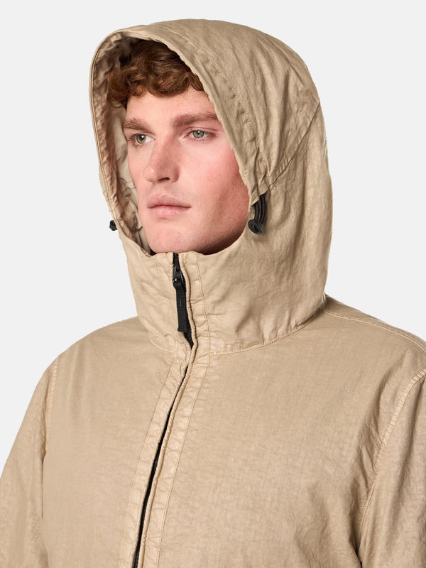 4100053 Hooded Jacket in Nylon Panama-TC