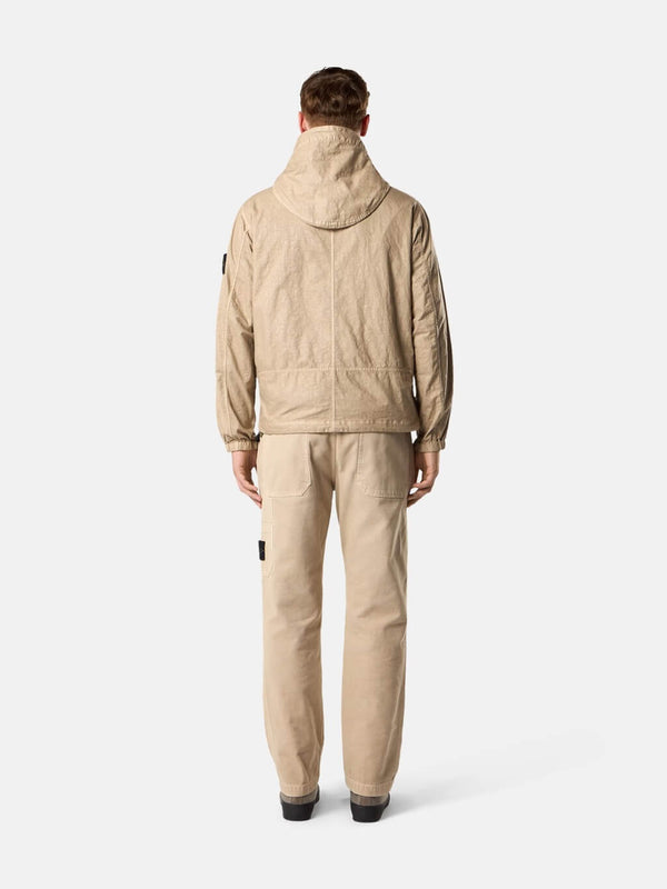 4100053 Hooded Jacket in Nylon Panama-TC