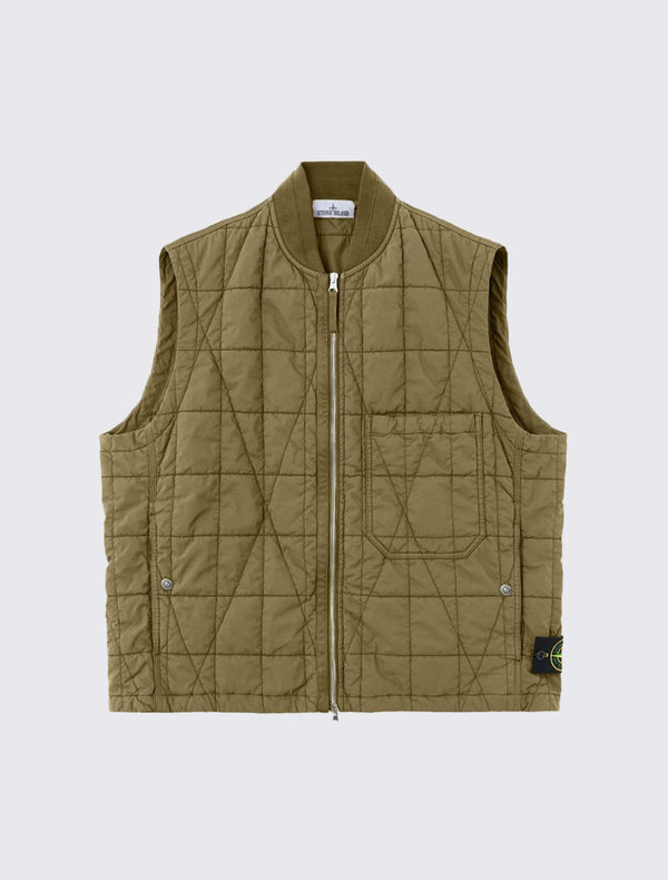 G100001 Quilted Vest in Cotton Nylon Canvas