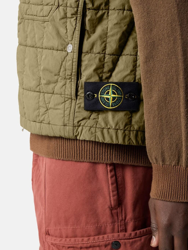 G100001 Quilted Vest in Cotton Nylon Canvas