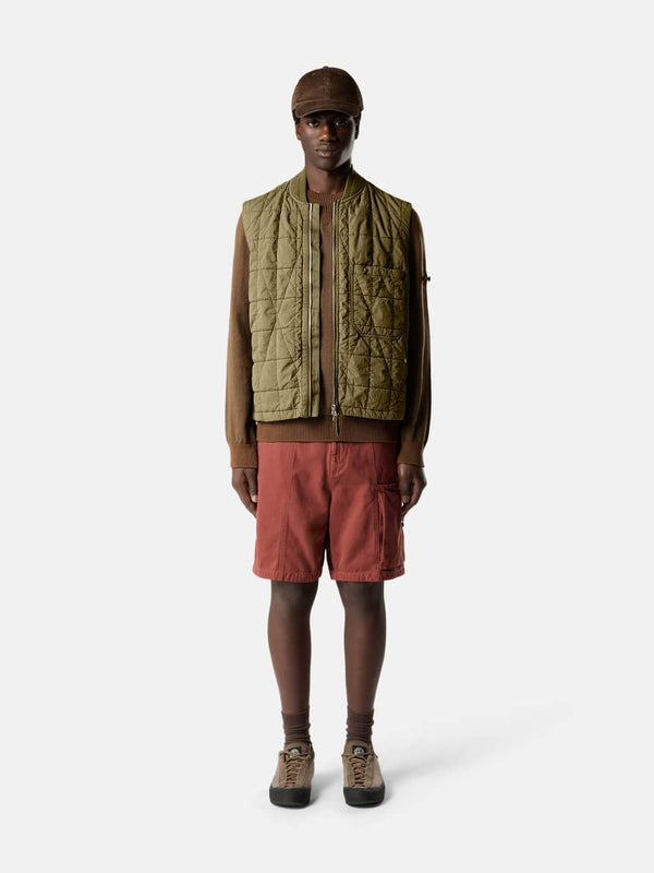 G100001 Quilted Vest in Cotton Nylon Canvas
