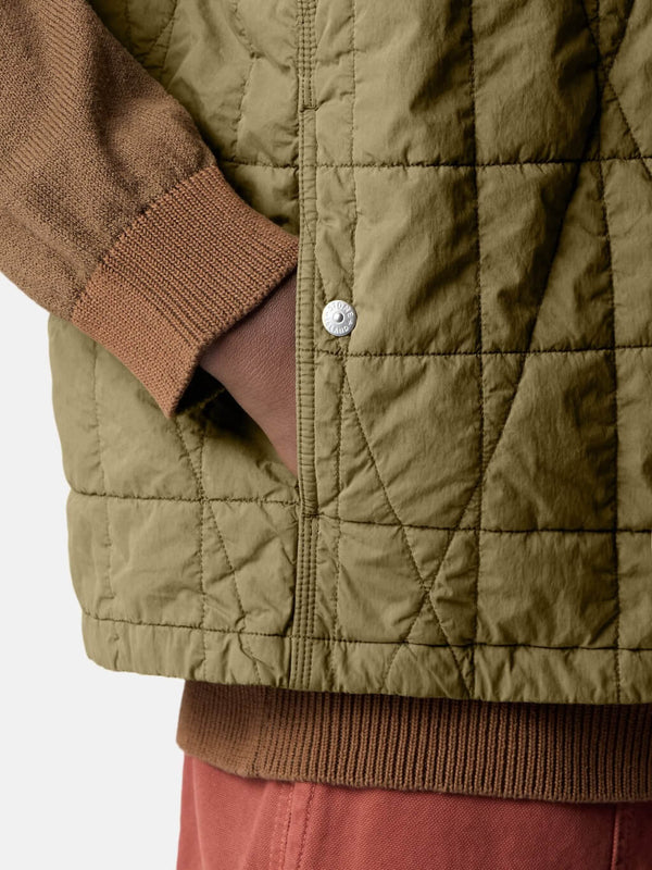 G100001 Quilted Vest in Cotton Nylon Canvas