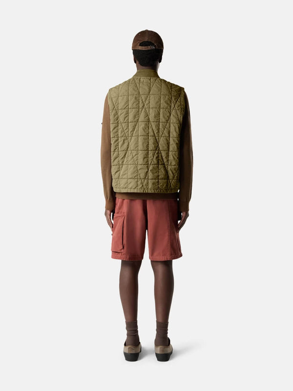 G100001 Quilted Vest in Cotton Nylon Canvas