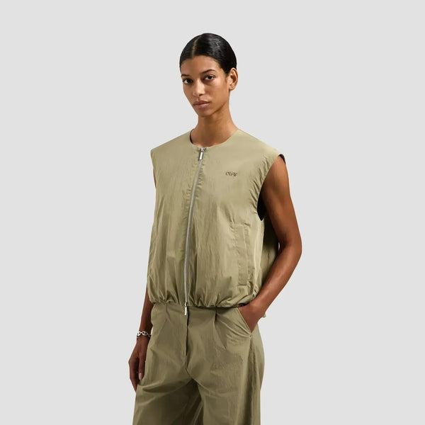 W Zip Up Gilet