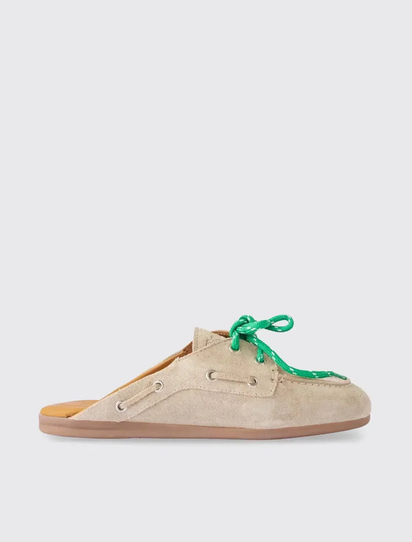 Boat Loafer Mule Suede