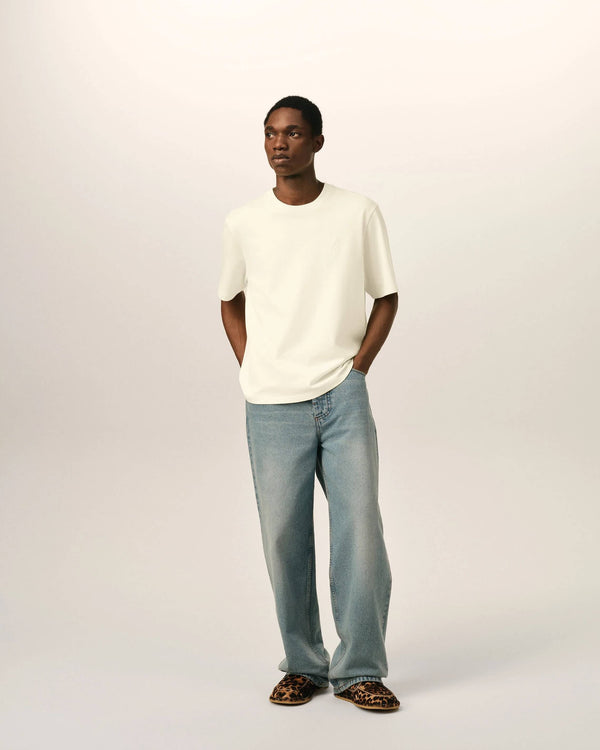 Embossed T-Shirt in Heavy Jersey