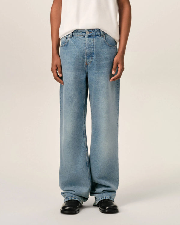 Large Fit Jeans in Used Indigo Denim