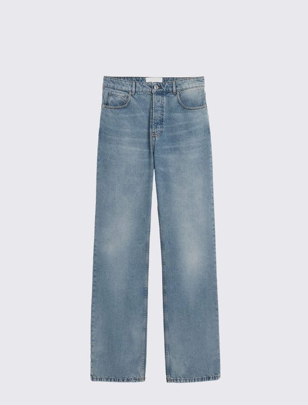 Large Fit Jeans in Used Indigo Denim