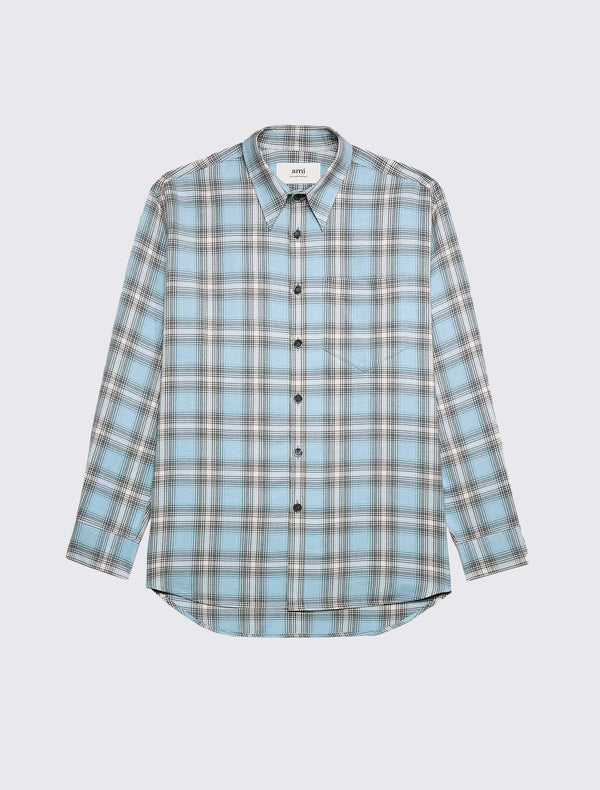 Oversize Overshirt with Patch Pocket