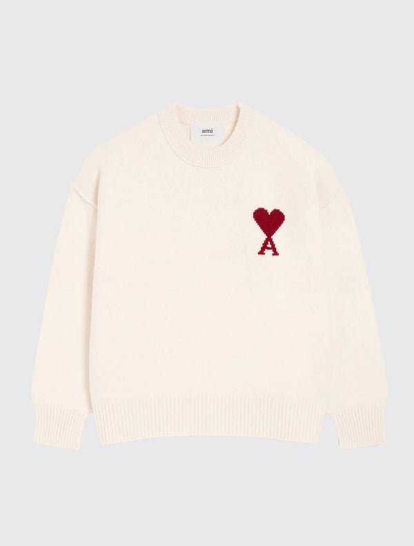 Sweater in Felted Merino Wool Knit