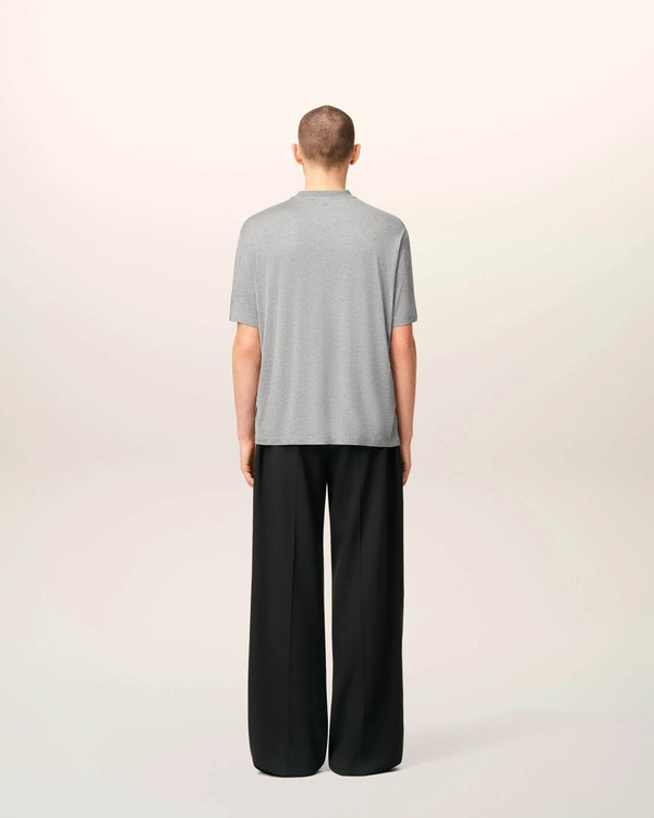 T-Shirt in Mercerized Cotton and Silk