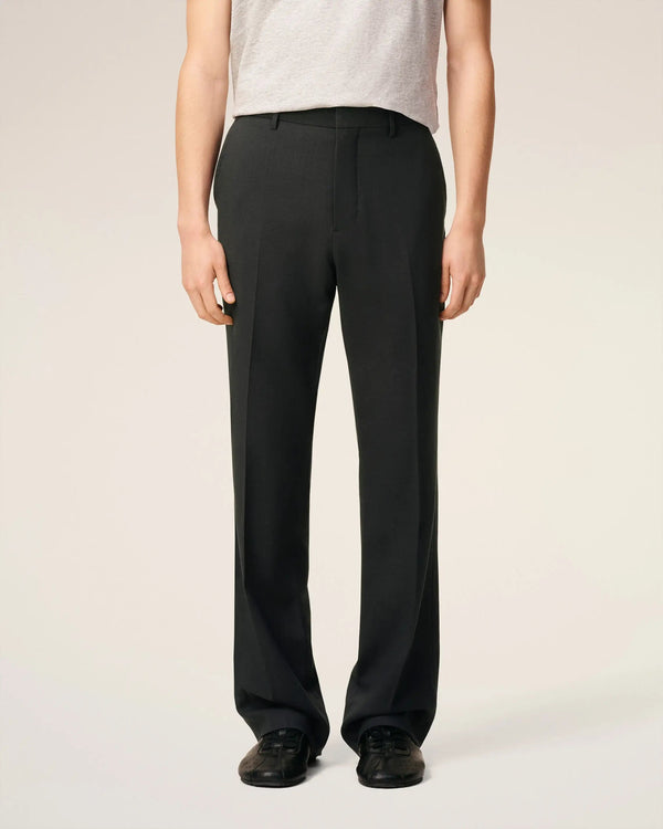 Wool Straight Trousers