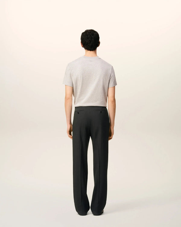 Wool Straight Trousers