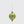 Golden Fern Ornament Green