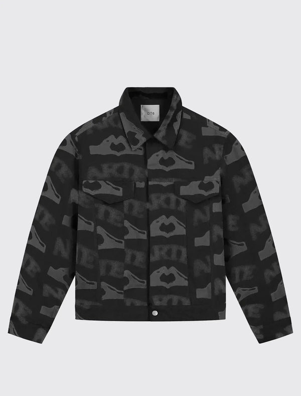 Heart Printed Jacket