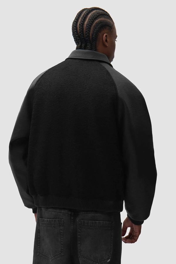 Leather Varsity Jacket