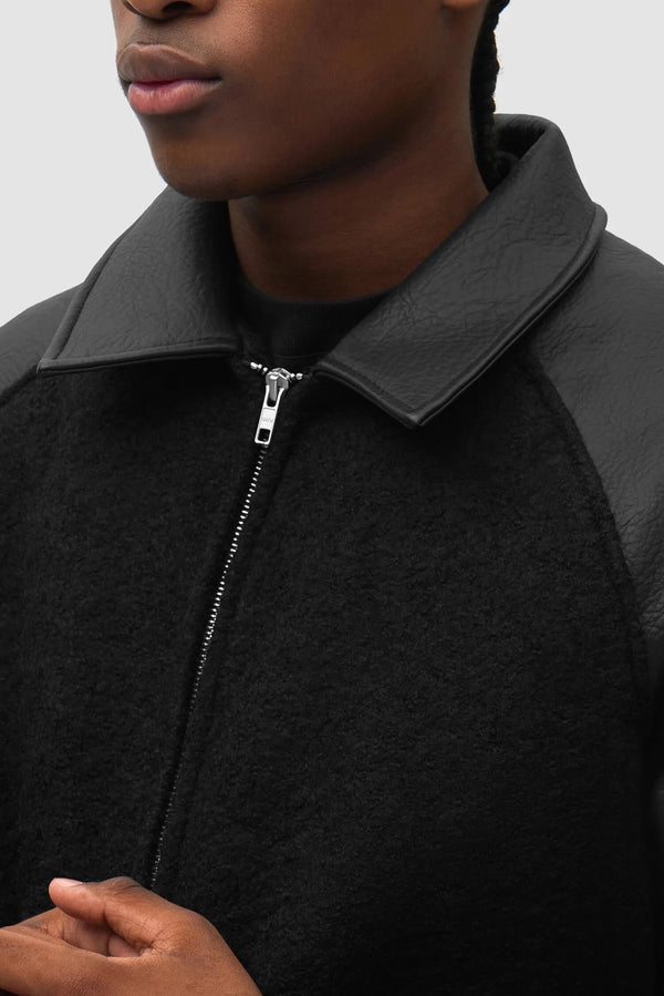 Leather Varsity Jacket