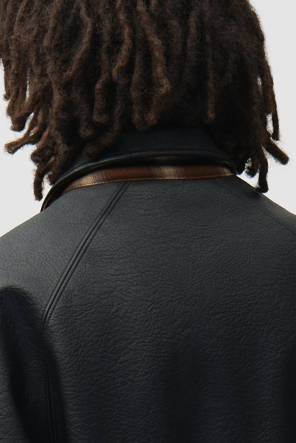 Reversible Leather Uniform Jacket