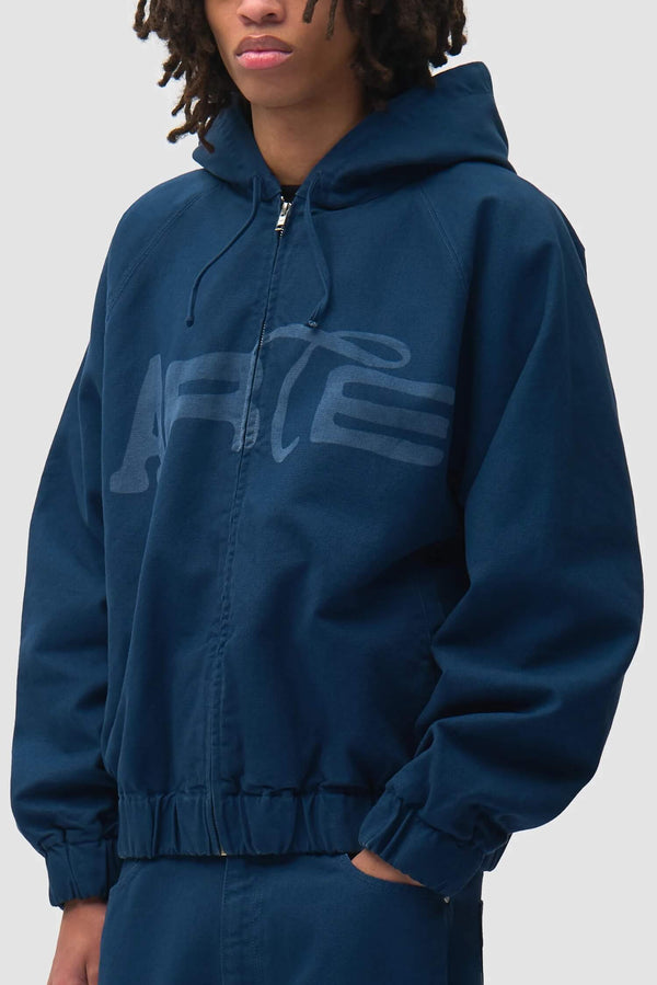 Stencil Canvas Hooded Jacket