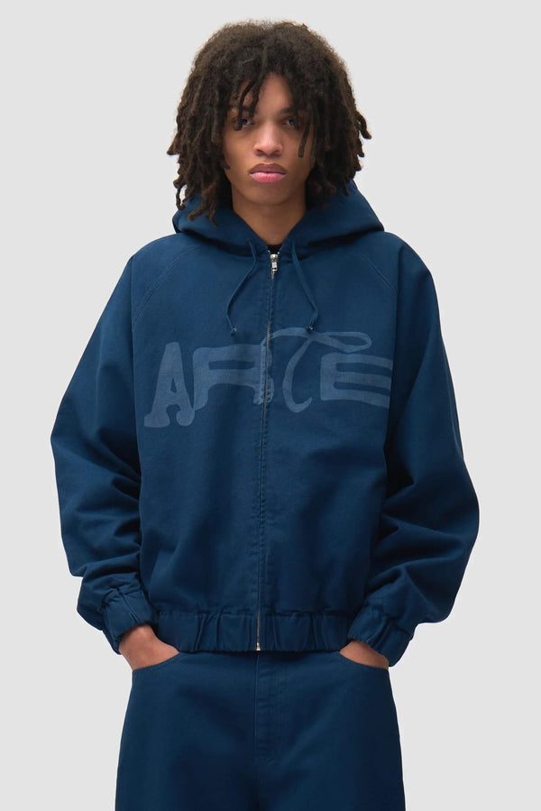 Stencil Canvas Hooded Jacket
