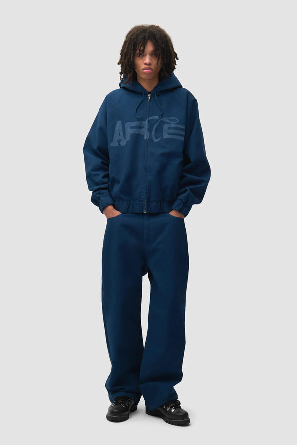 Stencil Canvas Hooded Jacket