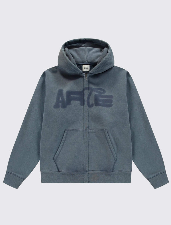 Stencil Sunfade Zip Hoodie