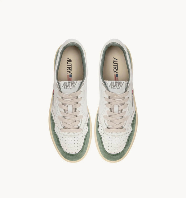 Medalist Low Sneakers in Goatskin and Suede