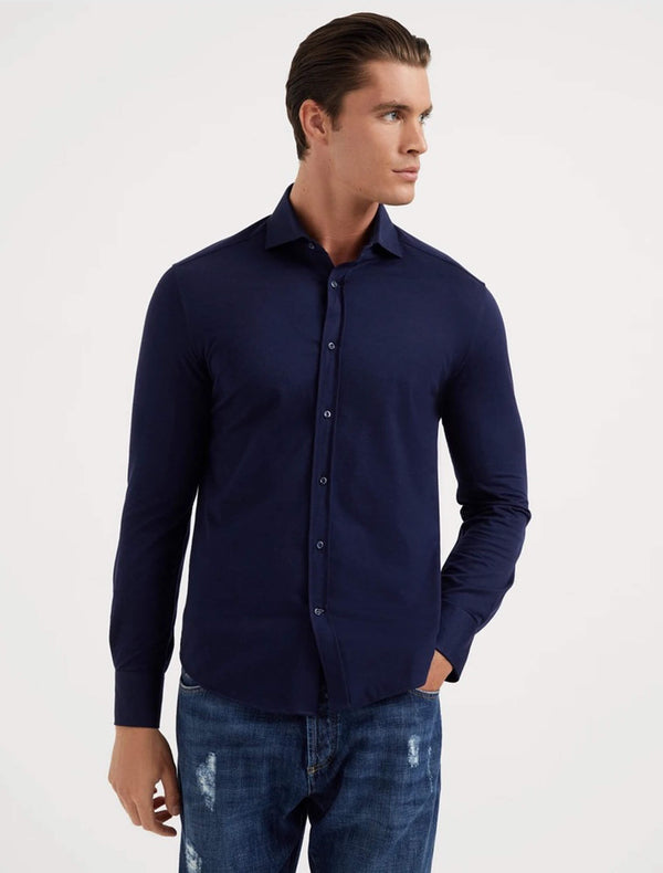 Basic Fit Shirt in Cotton Piqué