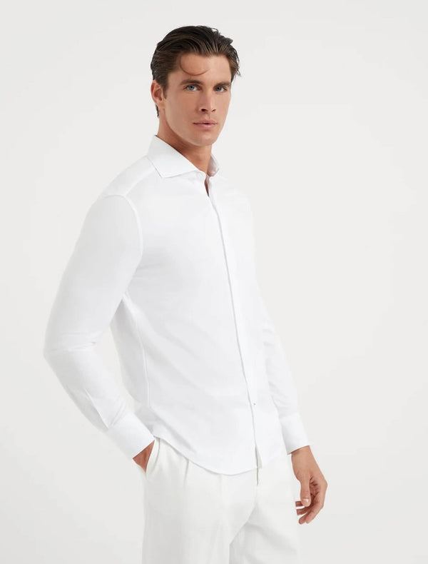 Basic Fit Shirt in Cotton Piqué