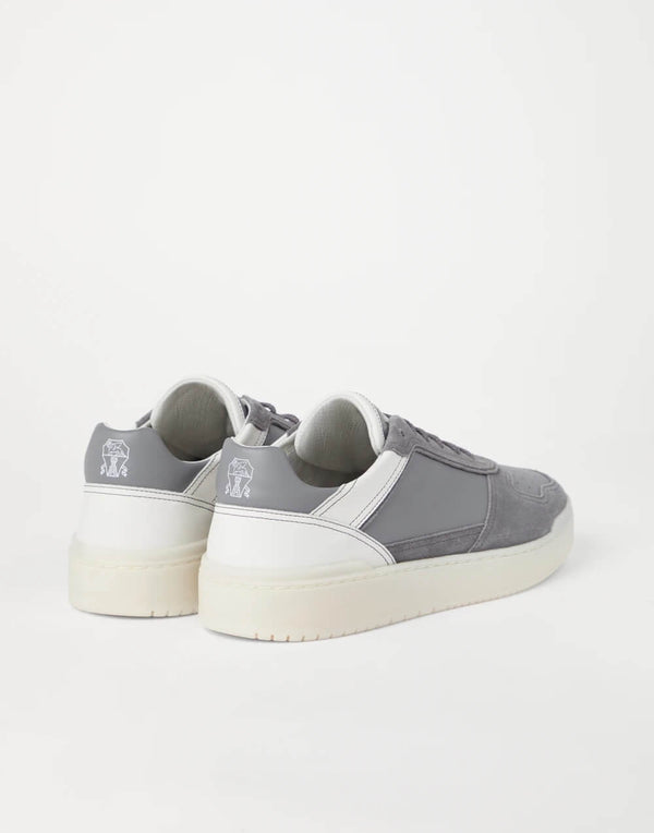 Basket Sneakers in Calfskin and Suede