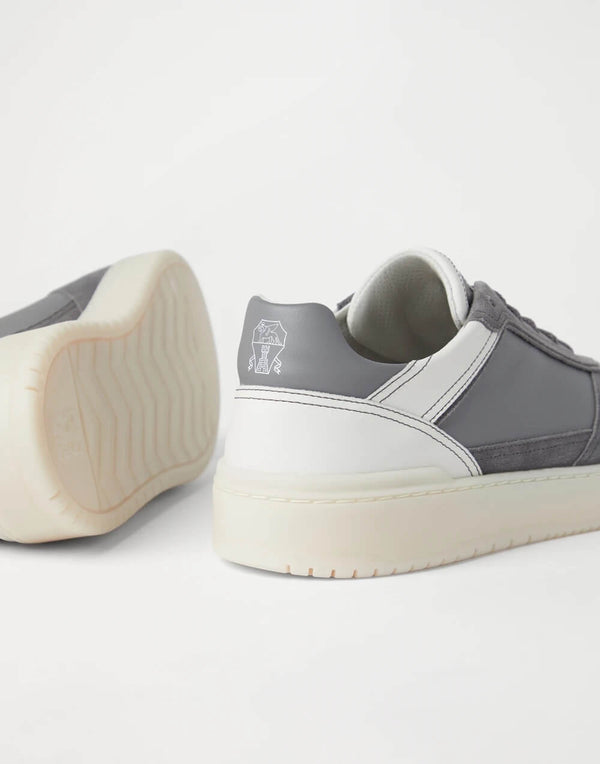 Basket Sneakers in Calfskin and Suede