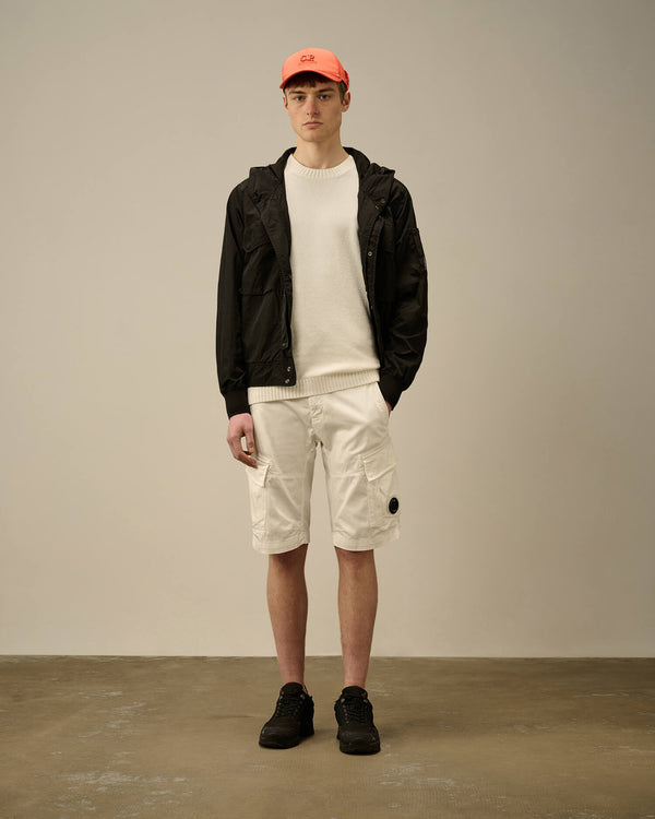 Chenille Cotton Lens Crewneck Knit