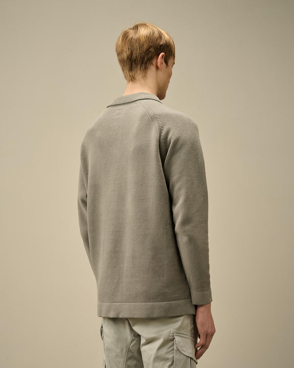 Chenille Cotton Polo Knit