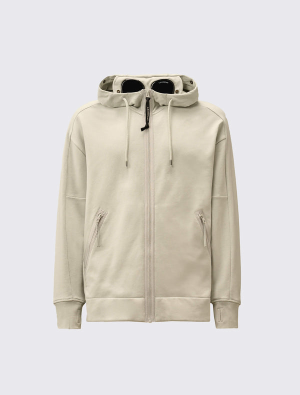 Diagonal Raised Fleece Goggle Hooded Sweatshirt