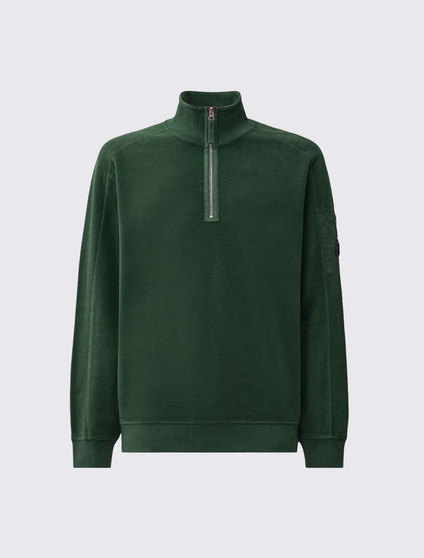 Brushed Emerized Half Zip Lens Sweatshirt
