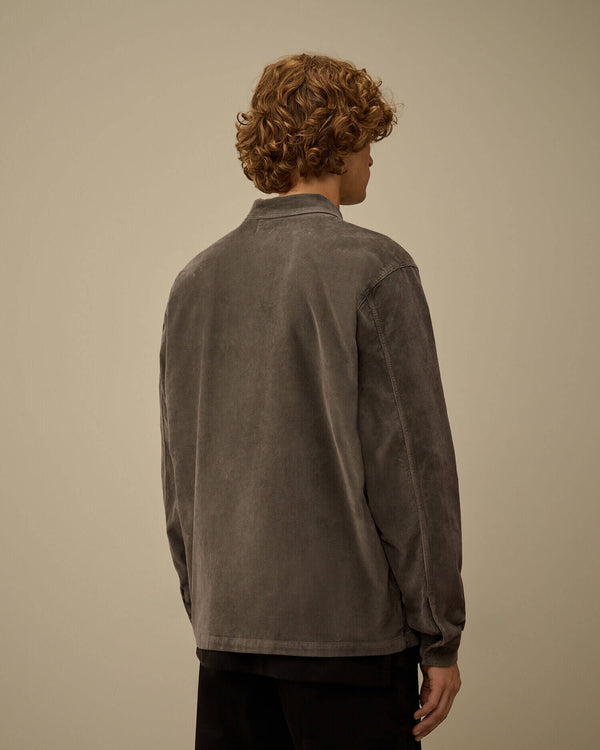 Corduroy Lens Button Overshirt