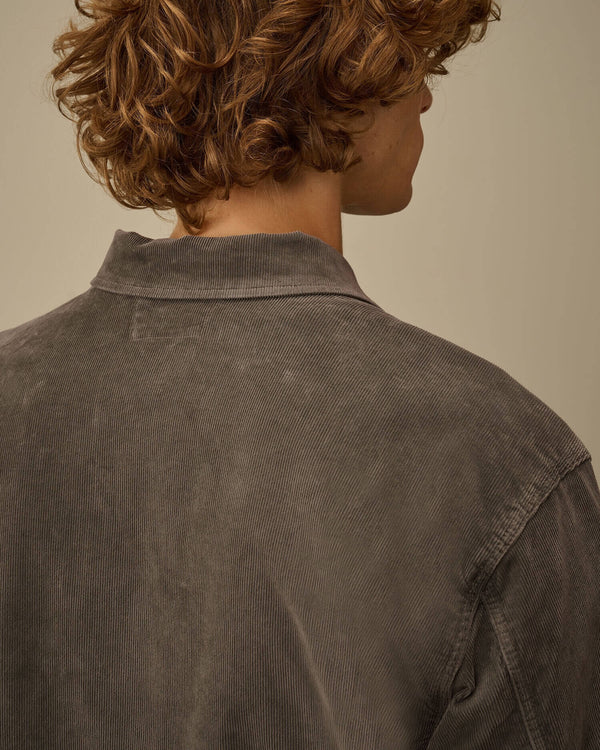 Corduroy Lens Button Overshirt