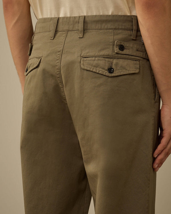 Cotton Gabardine Loose Cargo Pants
