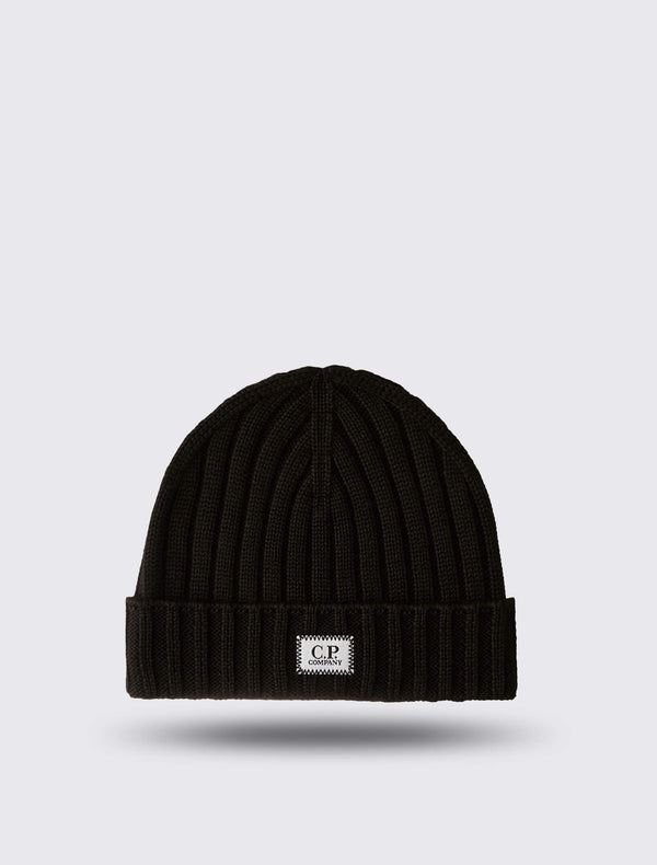 Extrafine Merino Wool Logo Beanie